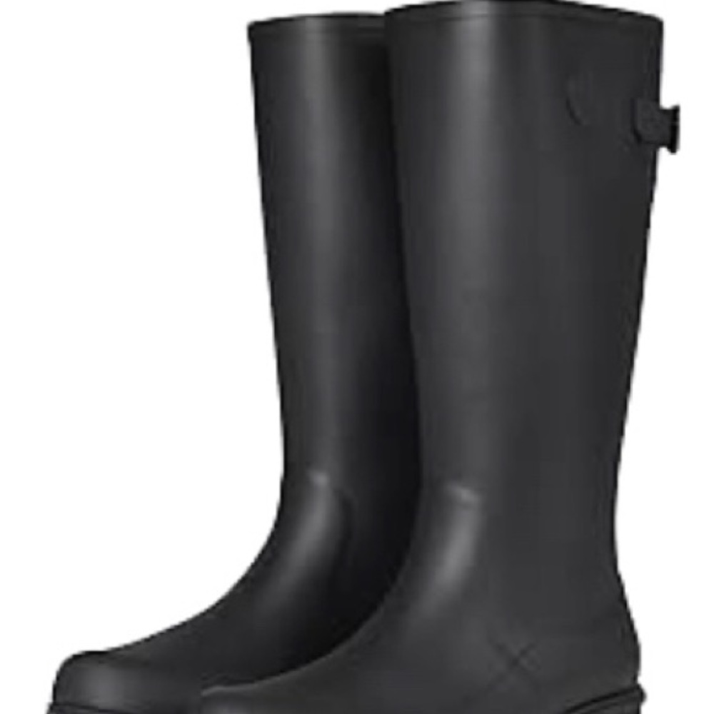 Fit flop Wonderwelly Tall Black Rain Boots 10M Womens New